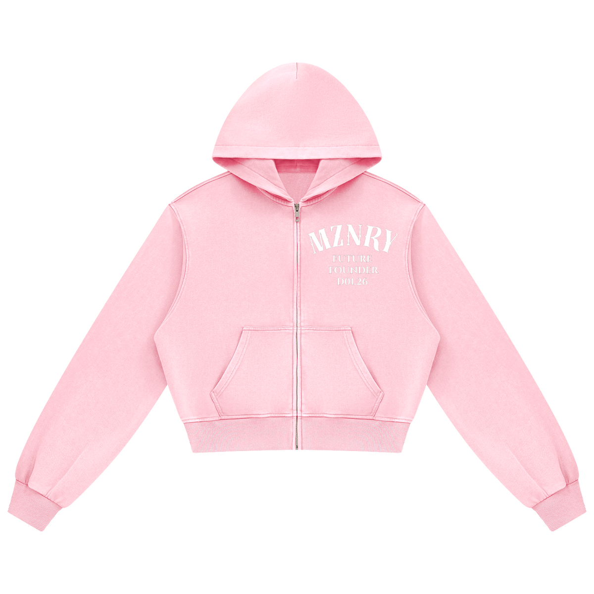 Women's Mineral Wash Full Zip Hoodie