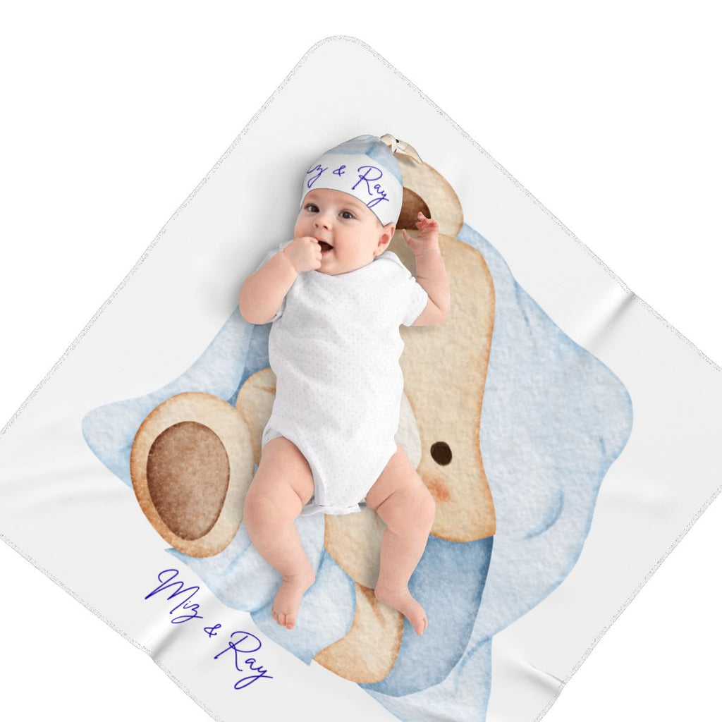 Mullwindel & Mütze Set „Teddybär“