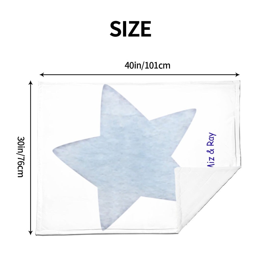 Blue Star Super Soft Plush Baby Blanket
