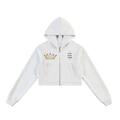 FC001| D1.HERITAGE| WMN| Cropped Zip-Up Hoodie