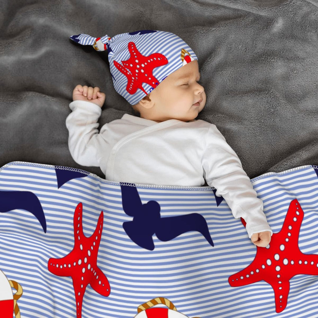 Conjunto de Manta Envolvente y Gorro Ahoy