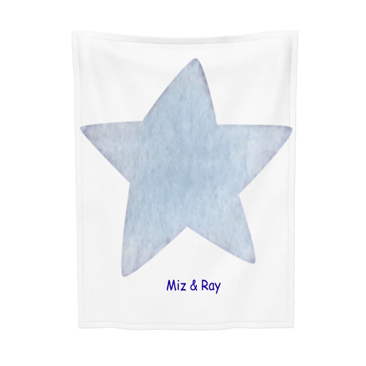 Blue Star Super Soft Plush Baby Blanket