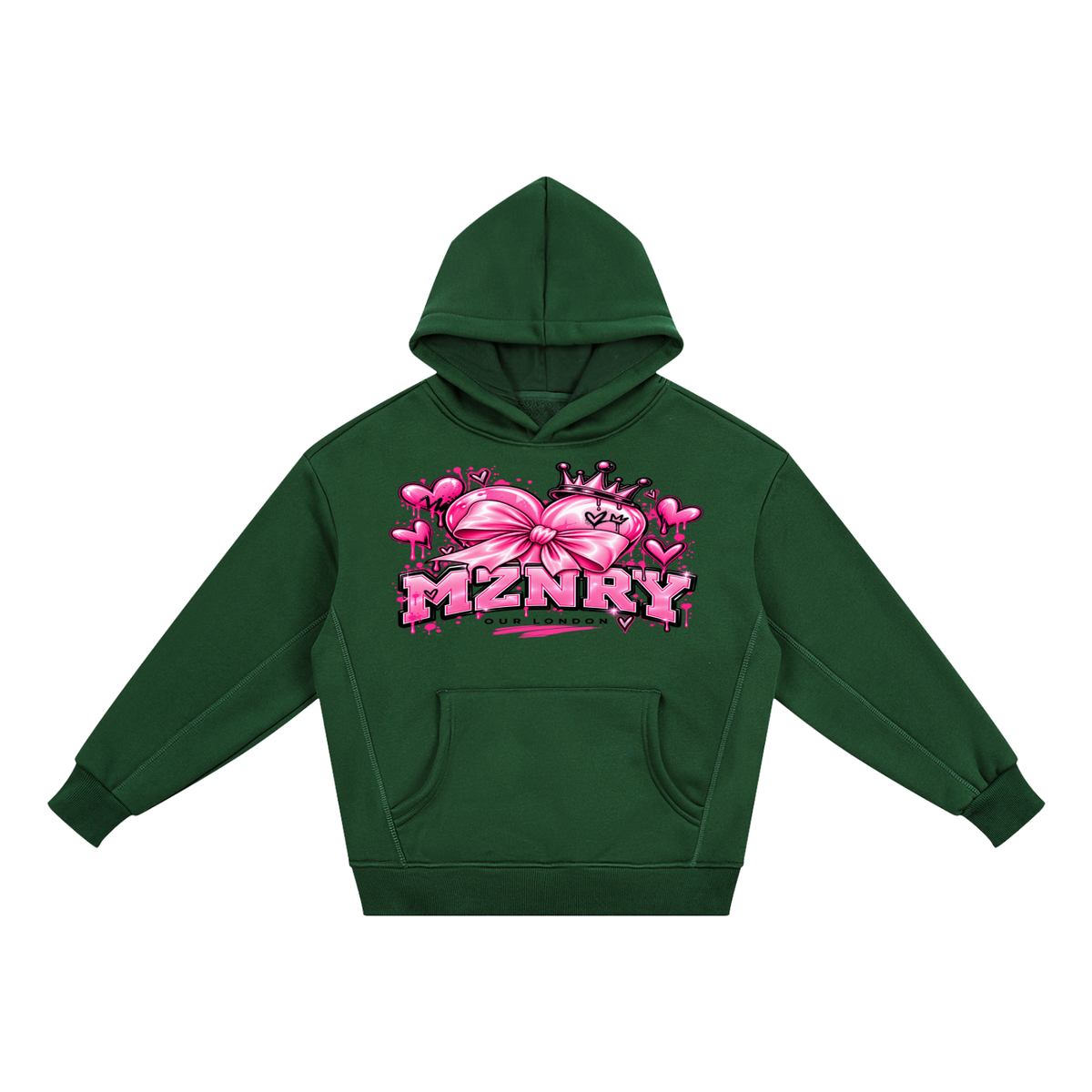 MZNRY| PINK HEARTS Kids’ Fleece Hoodie