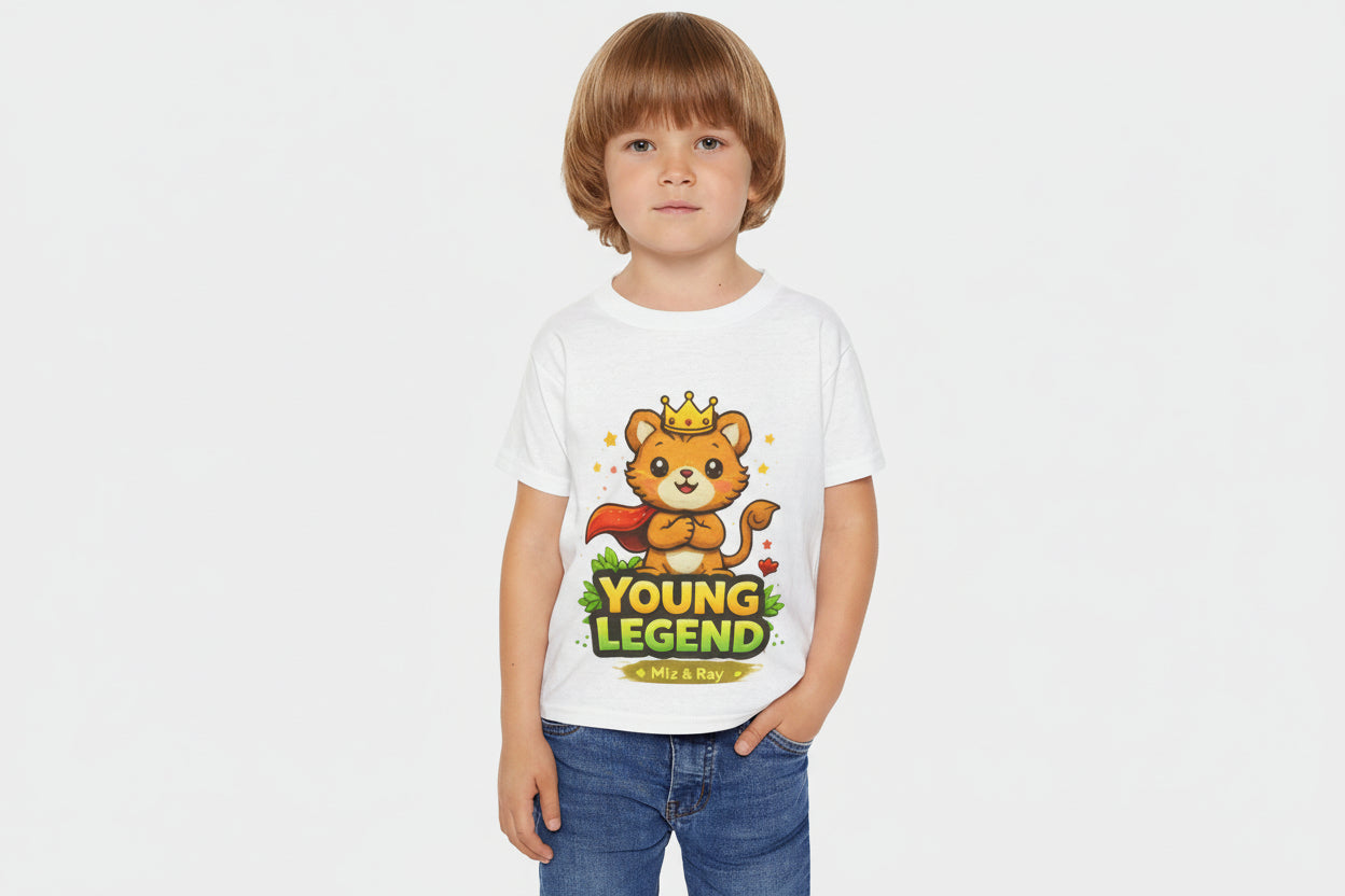 Camiseta para niños pequeños Young Legend — Camiseta con el gráfico "young legend"