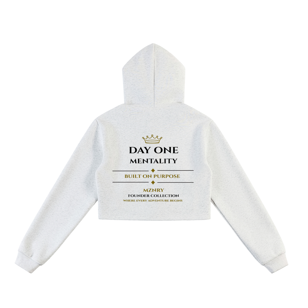 FC001| D1.HERITAGE| WMN| Cropped Zip-Up Hoodie