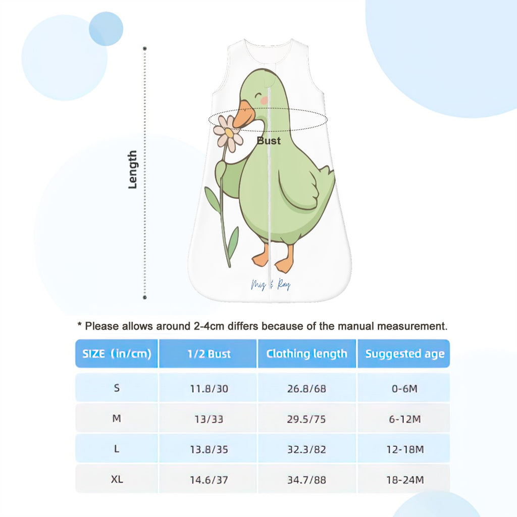 Miz & Ray Daisy Baby Sleep Sack – Soft Plush Printed Wearable Blanket