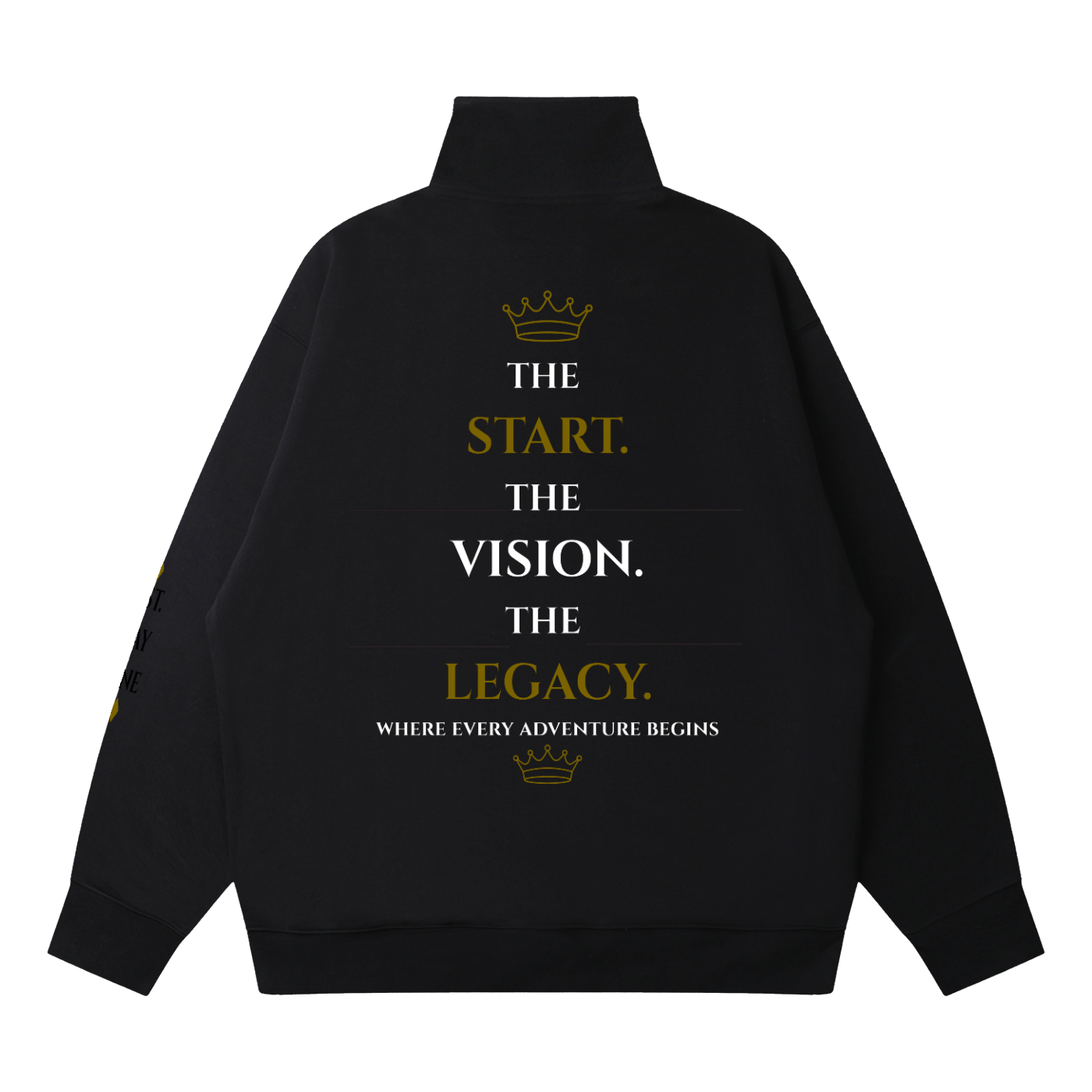 FC001| Quarter-Zip Drop Shoulder Sweatshirt