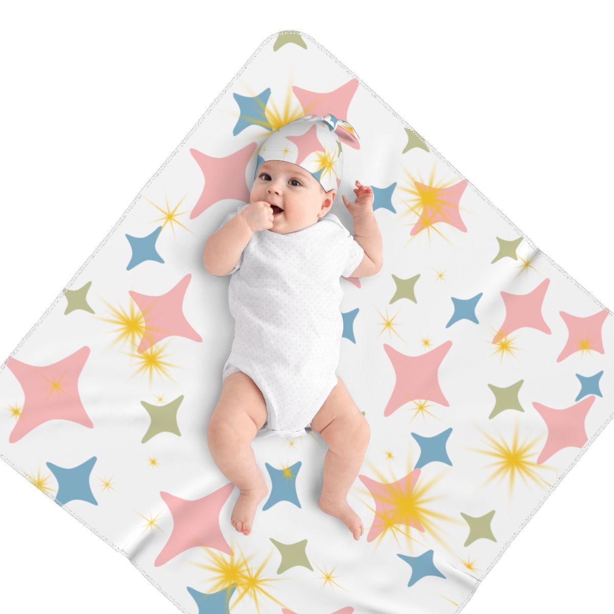 Star Light Swaddle & Beanie Set