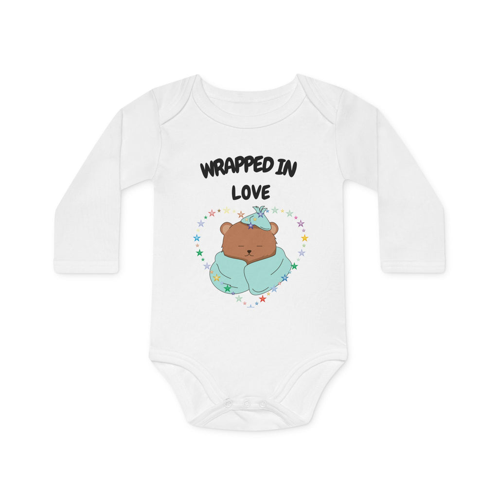 Wrapped in Love Baby Bodysuit — Organic Long-Sleeve Infant Onesie