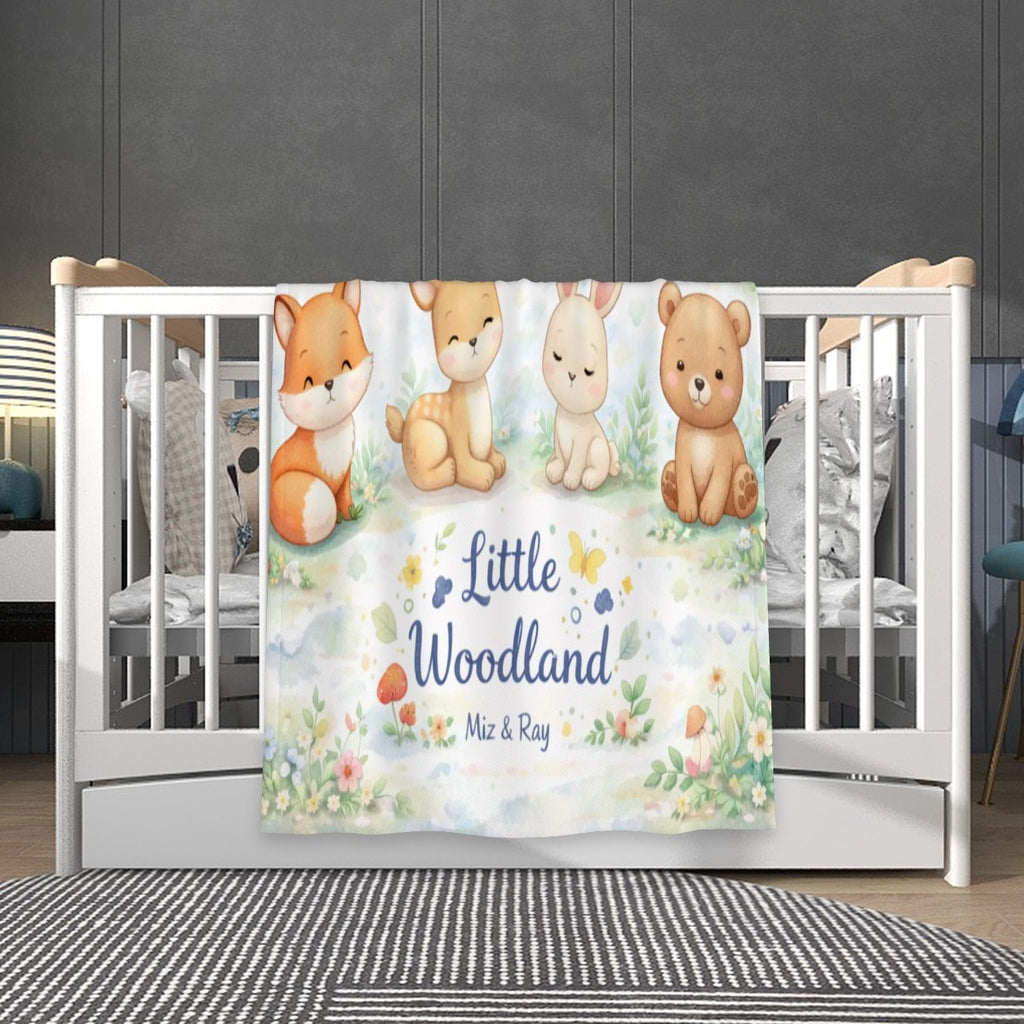 Little Woodlands Superweiche Babydecke aus Plüsch
