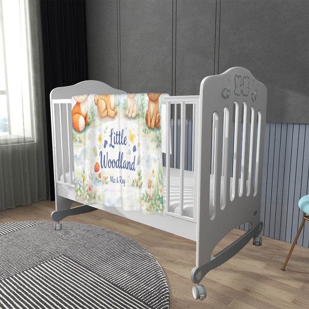 Little Woodlands Superweiche Babydecke aus Plüsch