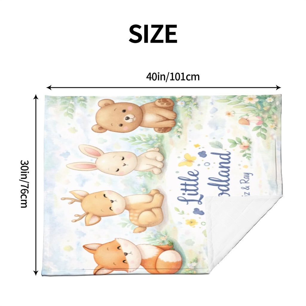 Little Woodlands Superweiche Babydecke aus Plüsch
