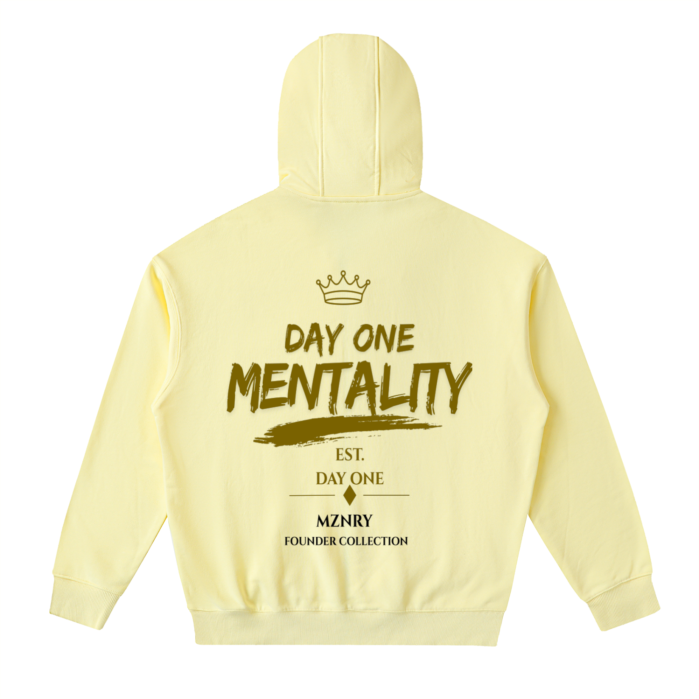 FC001|D1. MENTALITY| Drop-Shoulder Zip Up Hoodie
